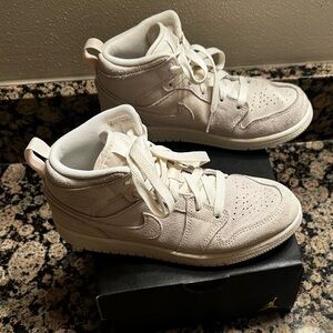 Nike Air Jordan White High-Top Sneakers for Boys
